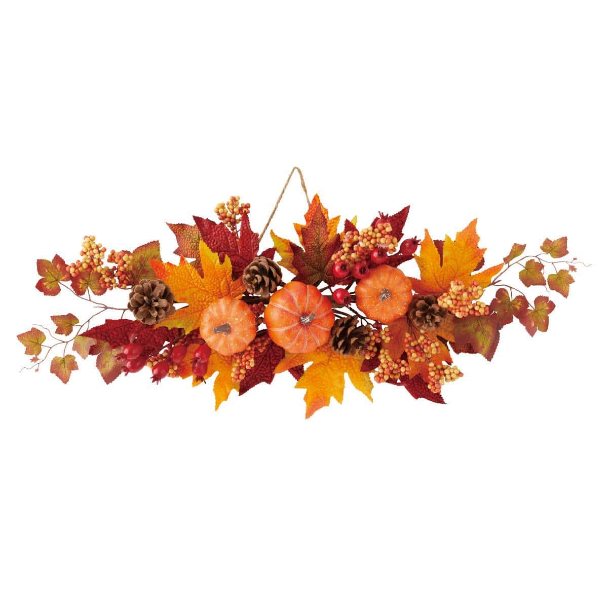 パンプキンオータムスワッグ68cm (造花)