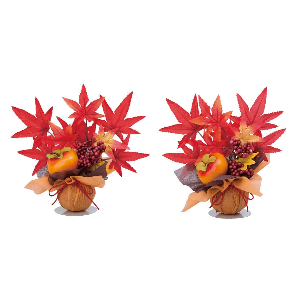 2個 彩り味覚ラップ（造花）