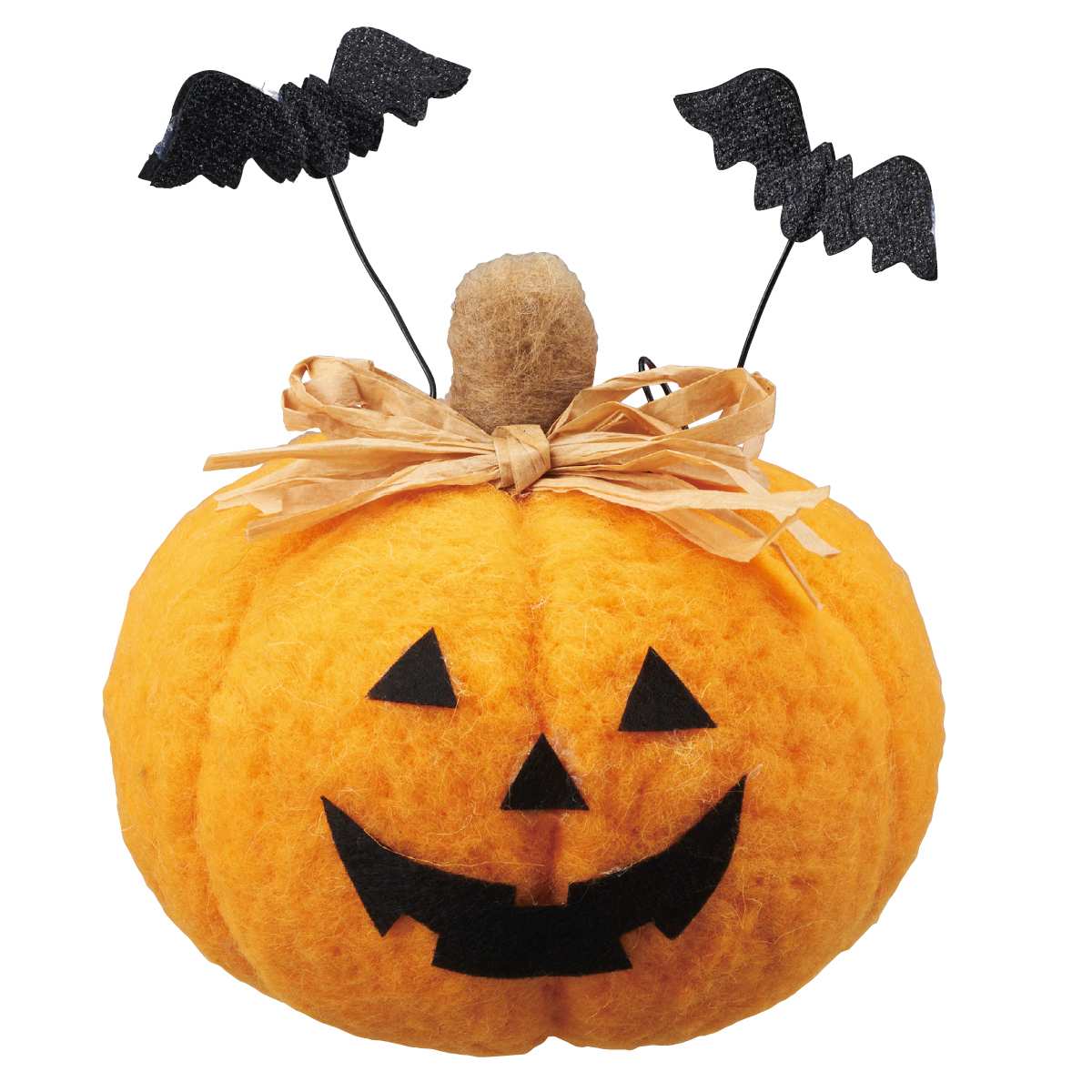 フェルトパンプキンスタンド 幅14×高さ17cm
