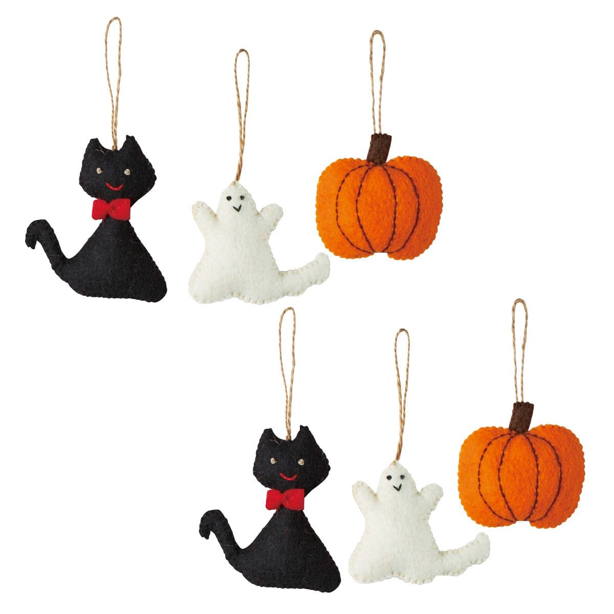 6個 ハロウィンキャラクターオーナメント