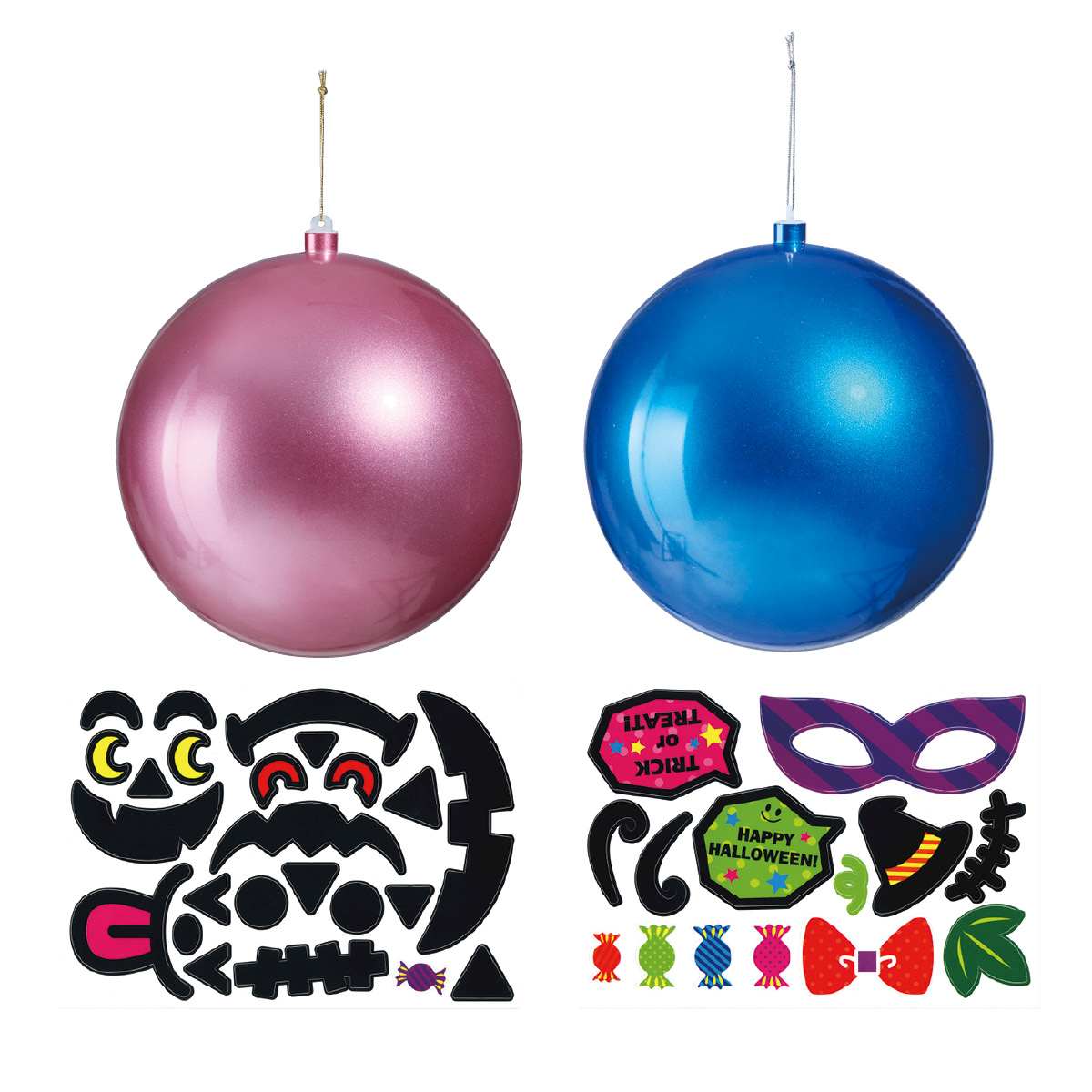 4個 ハロウィンデコレーションボール