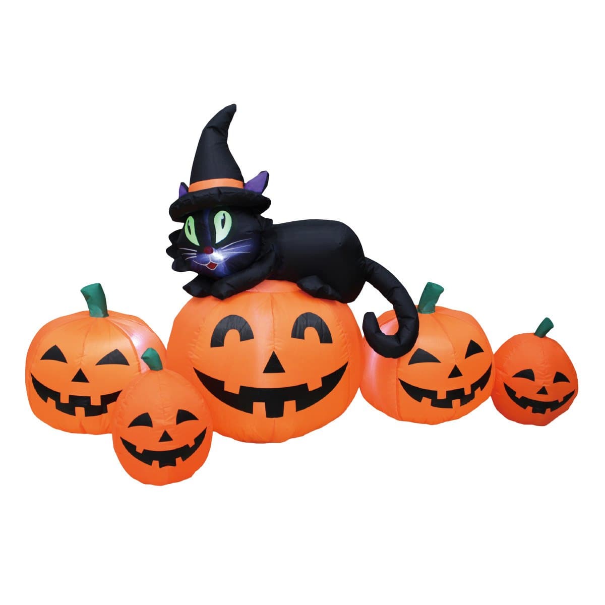 エアブロードール パンプキンファミリー&ネコ 幅150cm