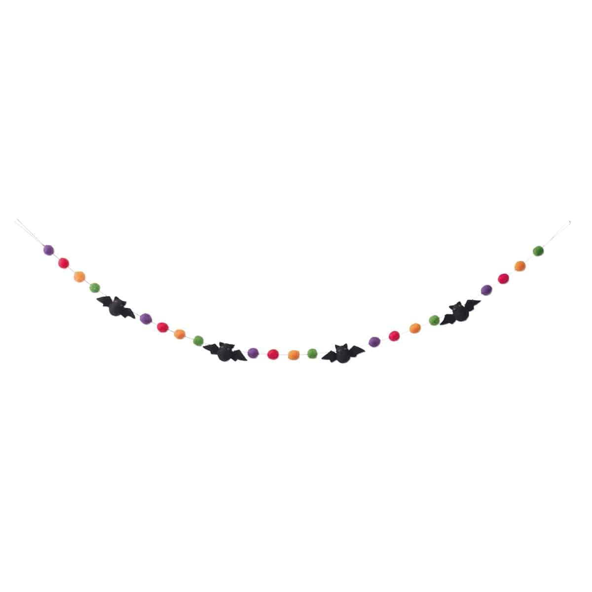 ハロウィンフェルトガーランド コウモリ 176cm