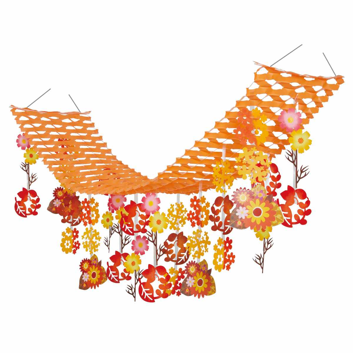 オータムフラワープリーツハンガー