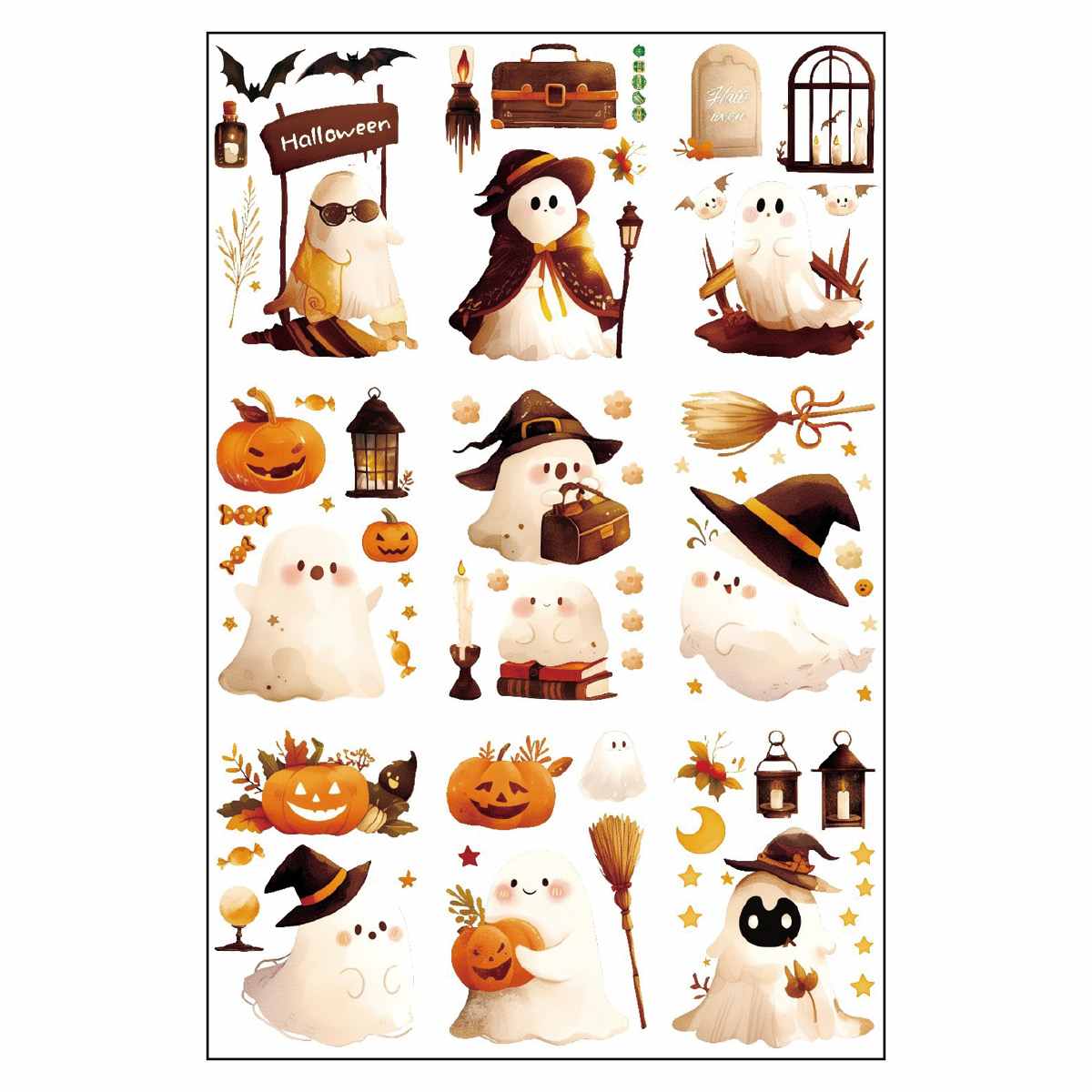 ハロウィンウインドウステッカー