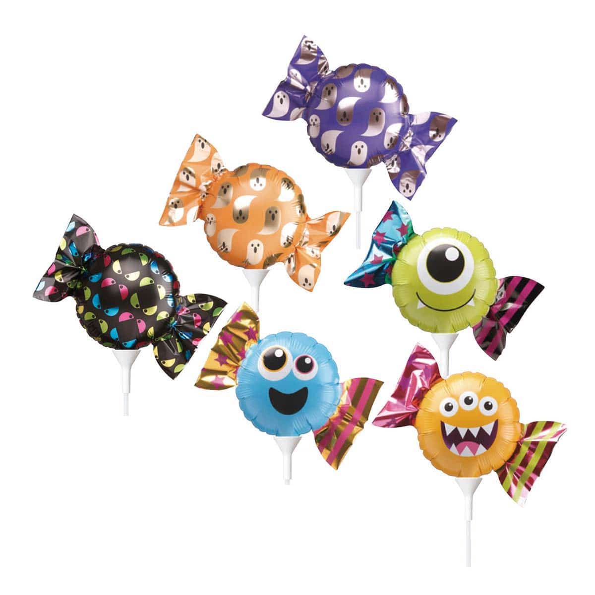 60個 スティックハロウィンキャンディバルーン