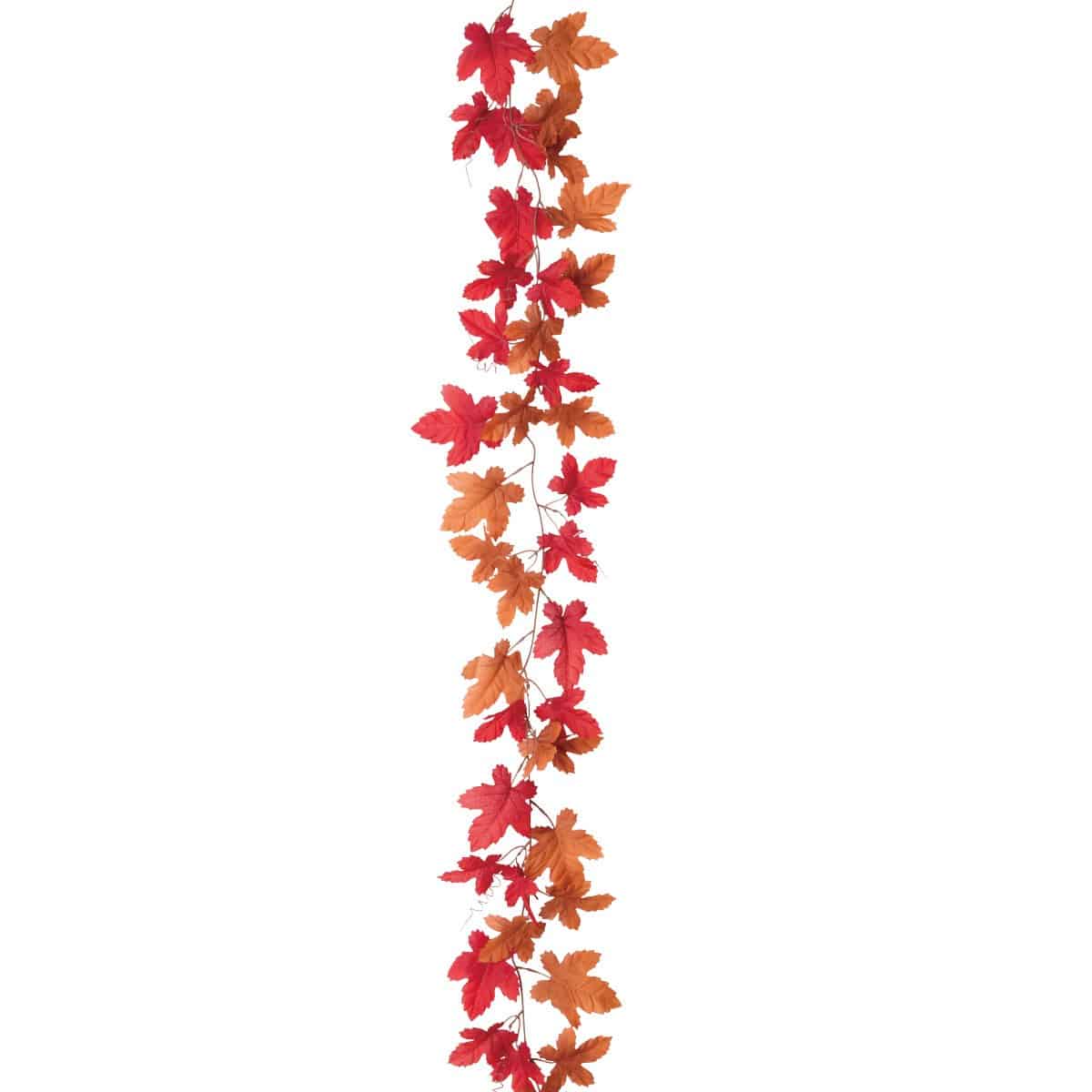 紅葉ガーランド ブラウンメイプル175cm(造花)