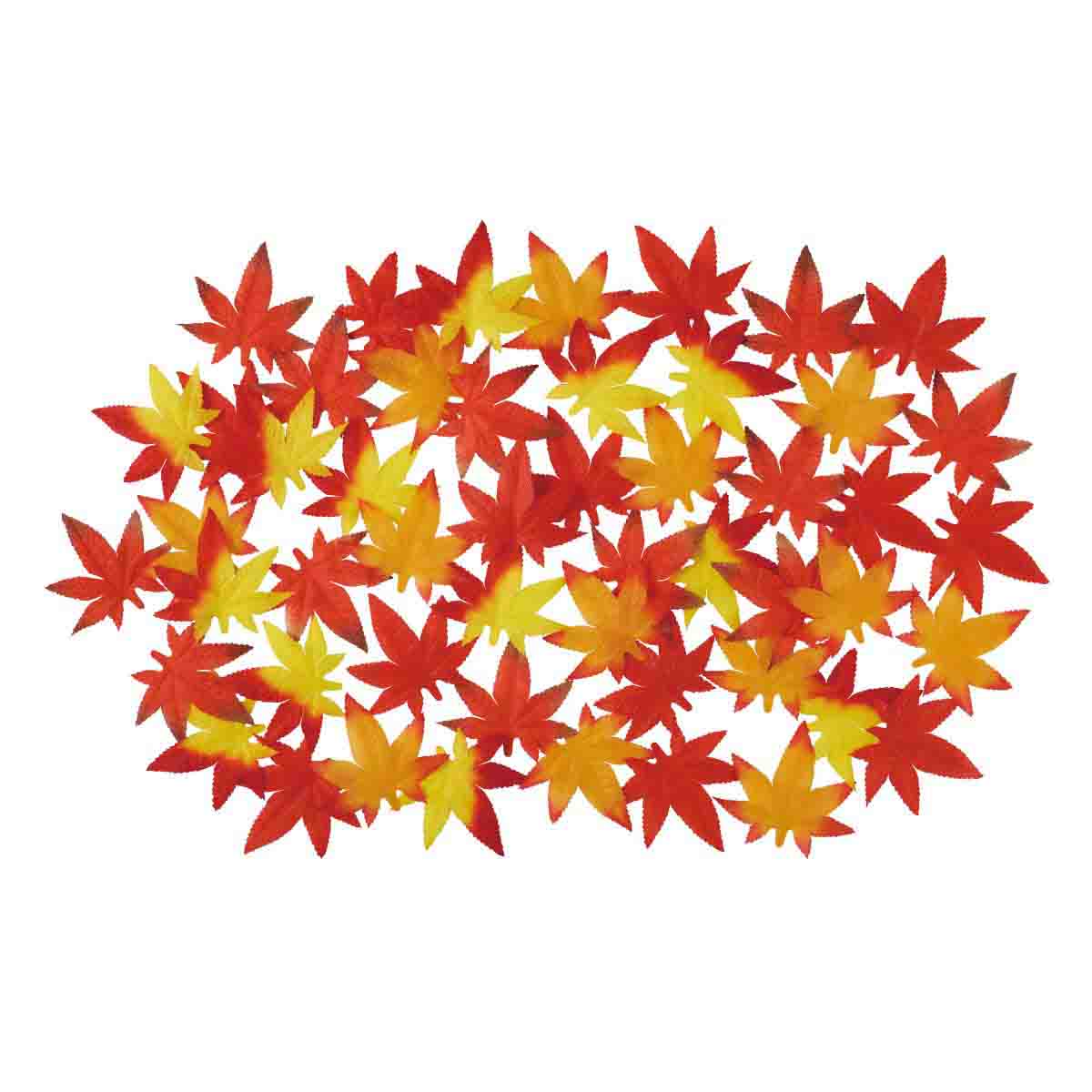 50枚 落ち葉セット もみじ（造花）