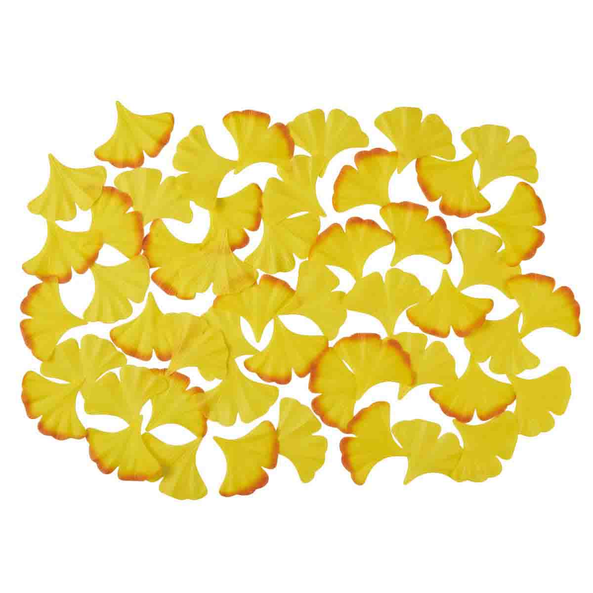 50枚 落ち葉セット いちょう（造花）