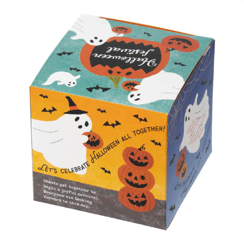 【20枚】キューブボックス ゴーストハロウィン