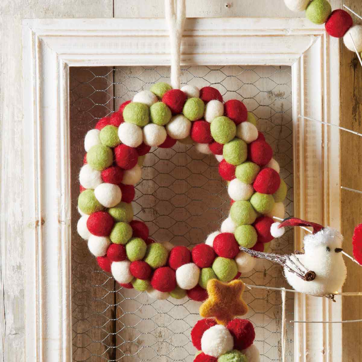 ポンポンシリーズ リース22cm