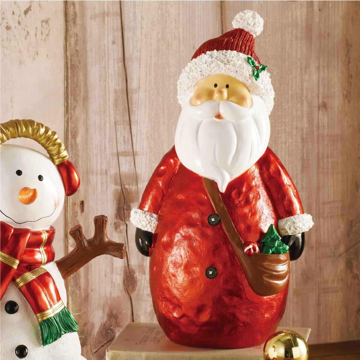 シャインサンタオブジェ サンタ 高さ45cm