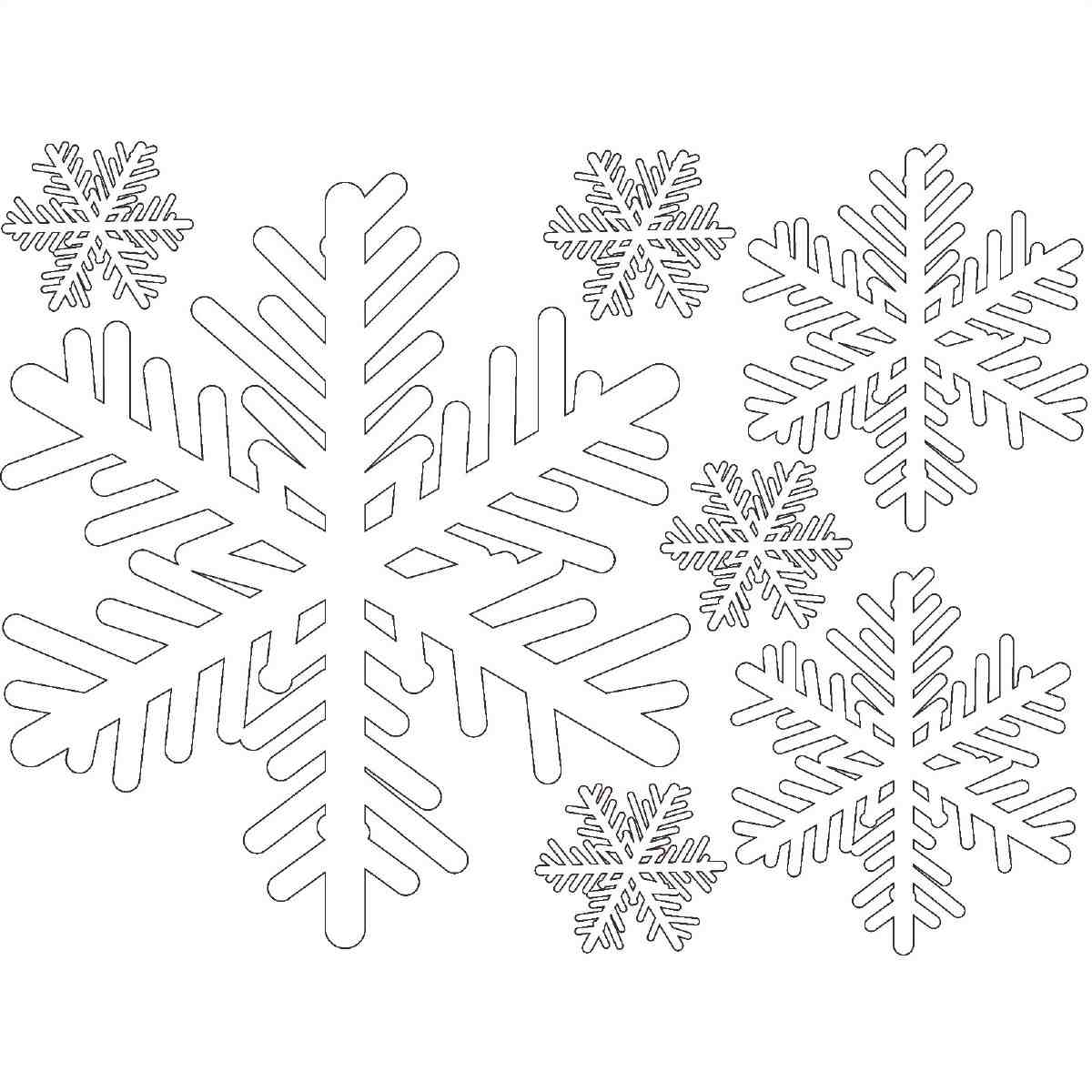 ウインドウシール BIGスノーフレーク