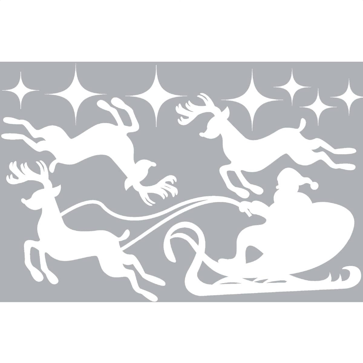 ウインドウシール トナカイ&ソリBIG