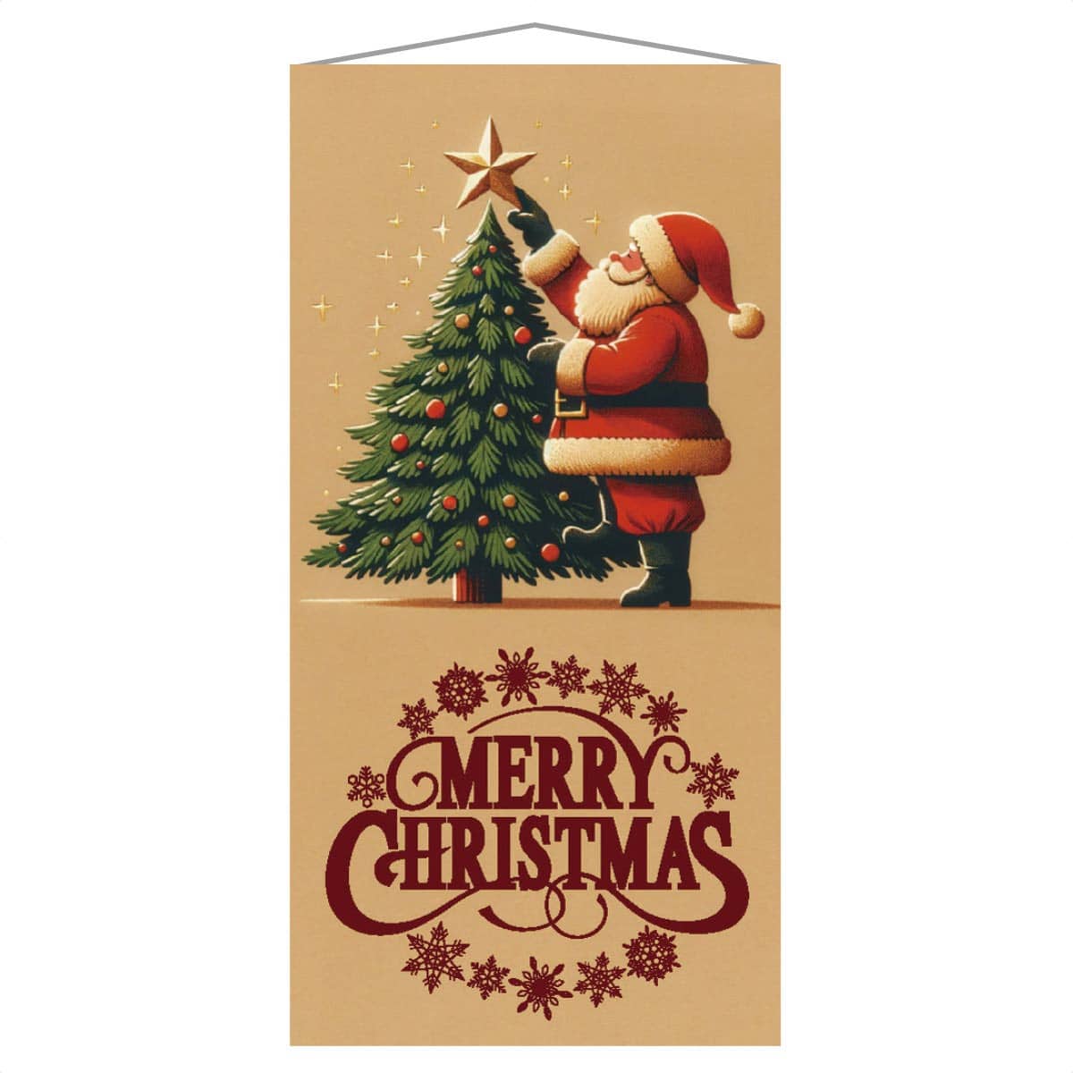 タペストリー デコレーションクリスマスサンタ