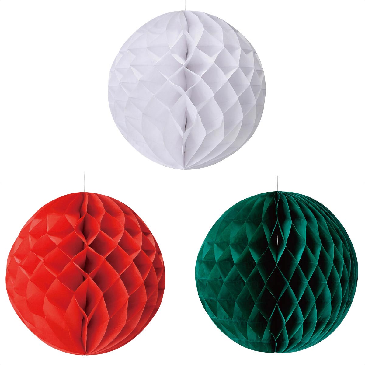 6個 クリスマスハニカムボール ボール