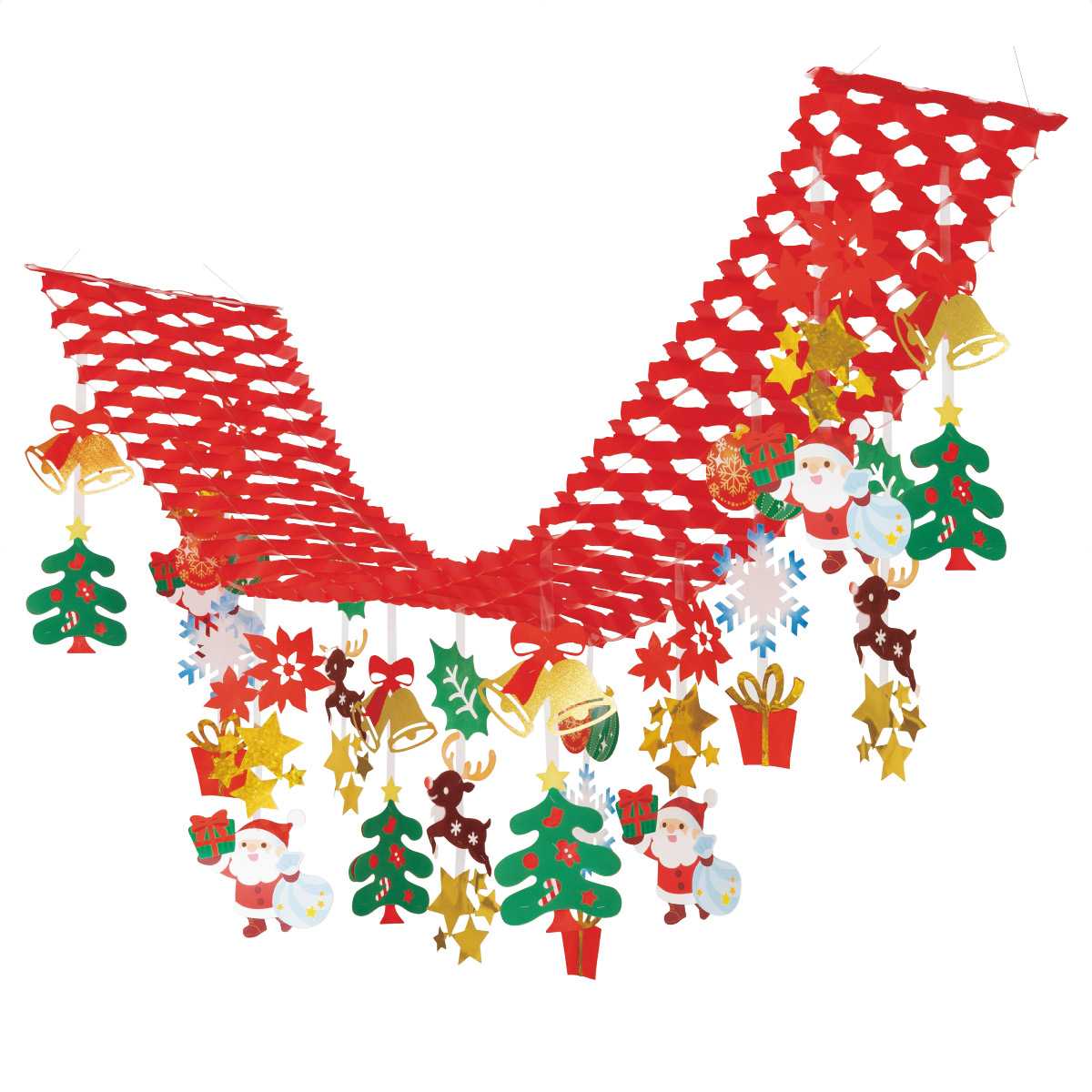 キラキラサンタプリーツハンガー