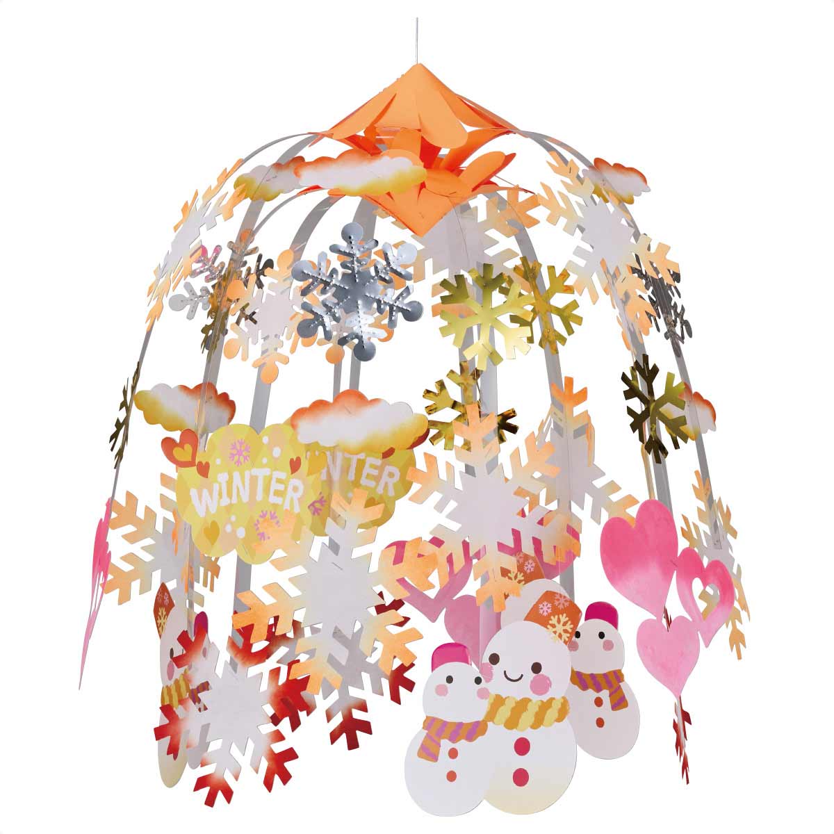 ウォームスノーマン親子2段 センターハンガー60cm