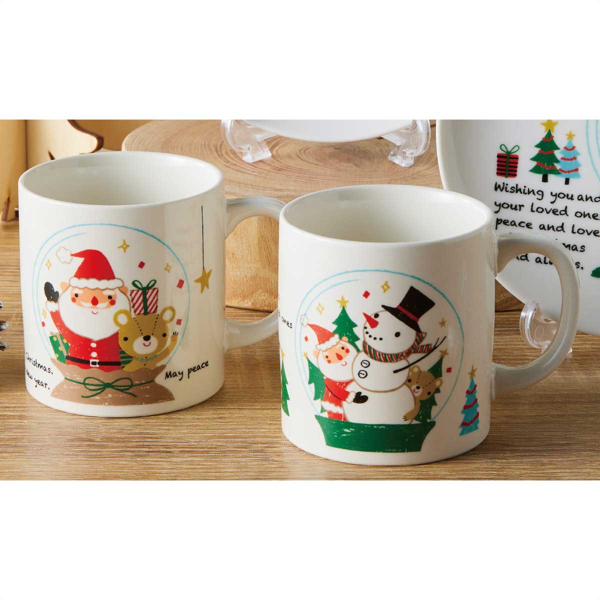 60個 クールノエル スノードーム柄 マグカップ