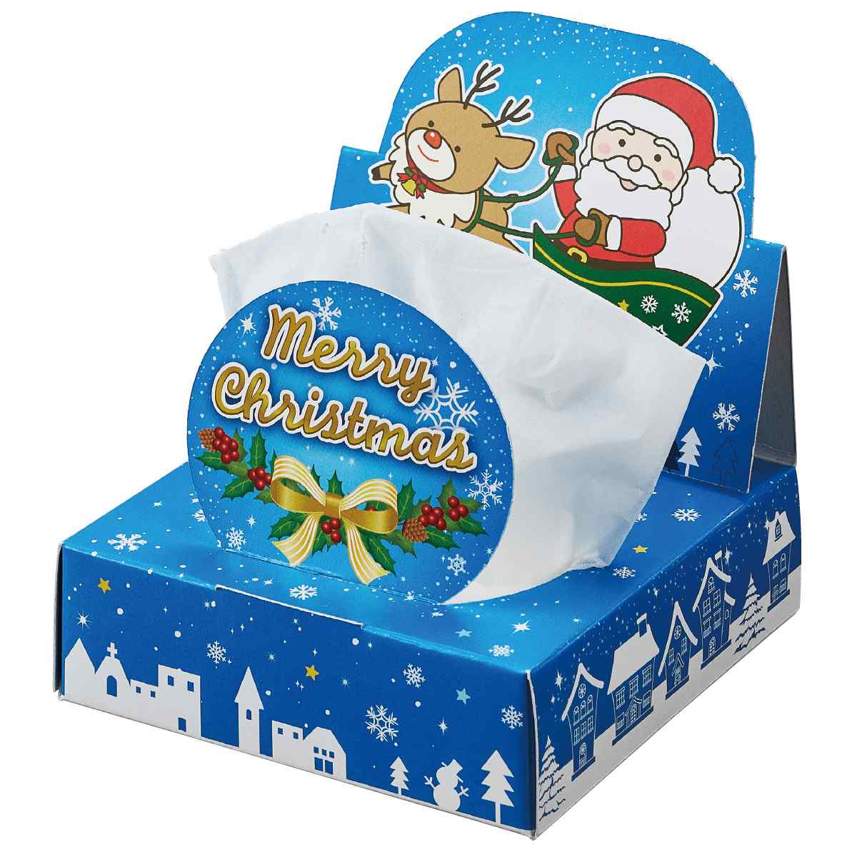 100個 遊遊ボックスティッシュNEWクリスマス