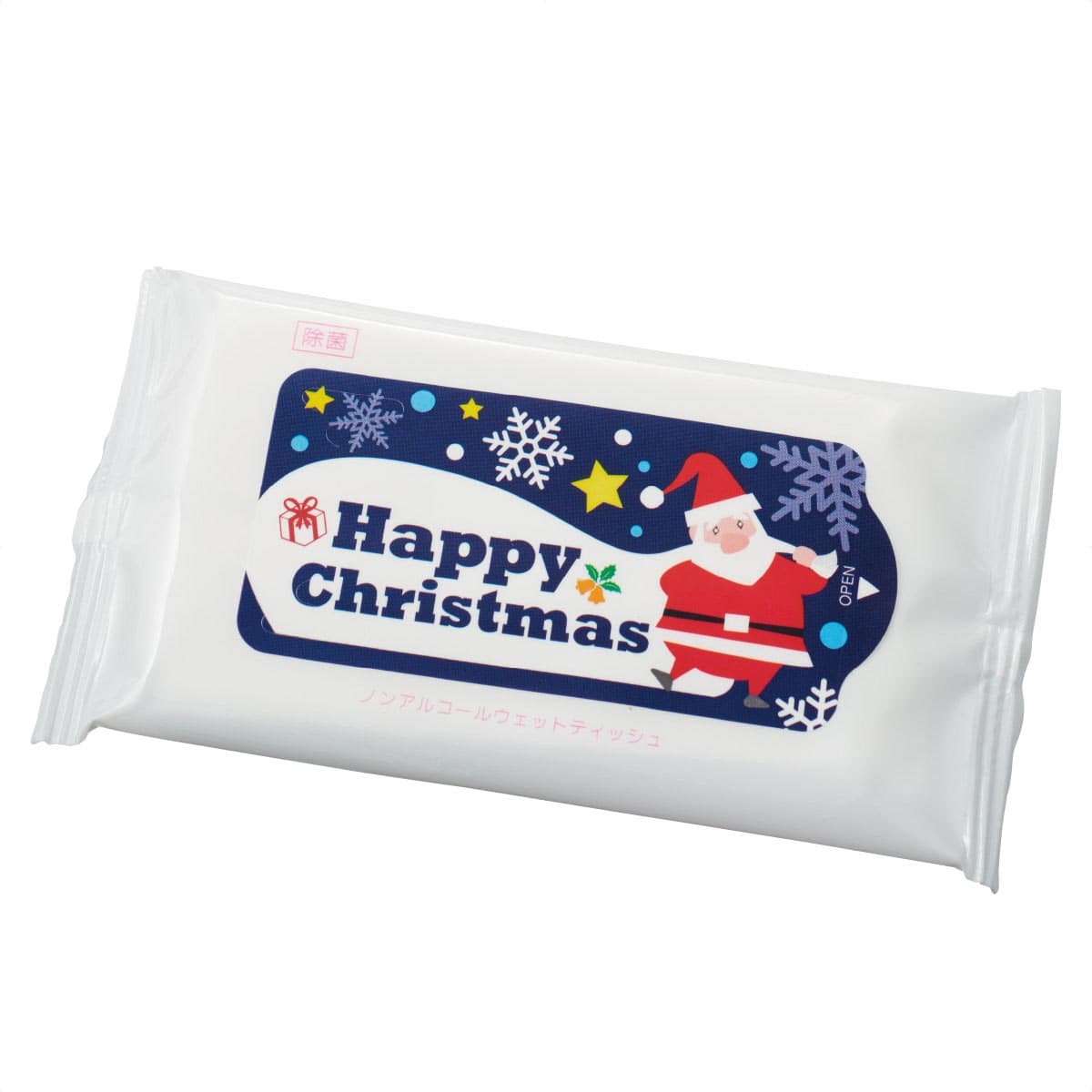 100個 クリスマスウェットティッシュ10枚