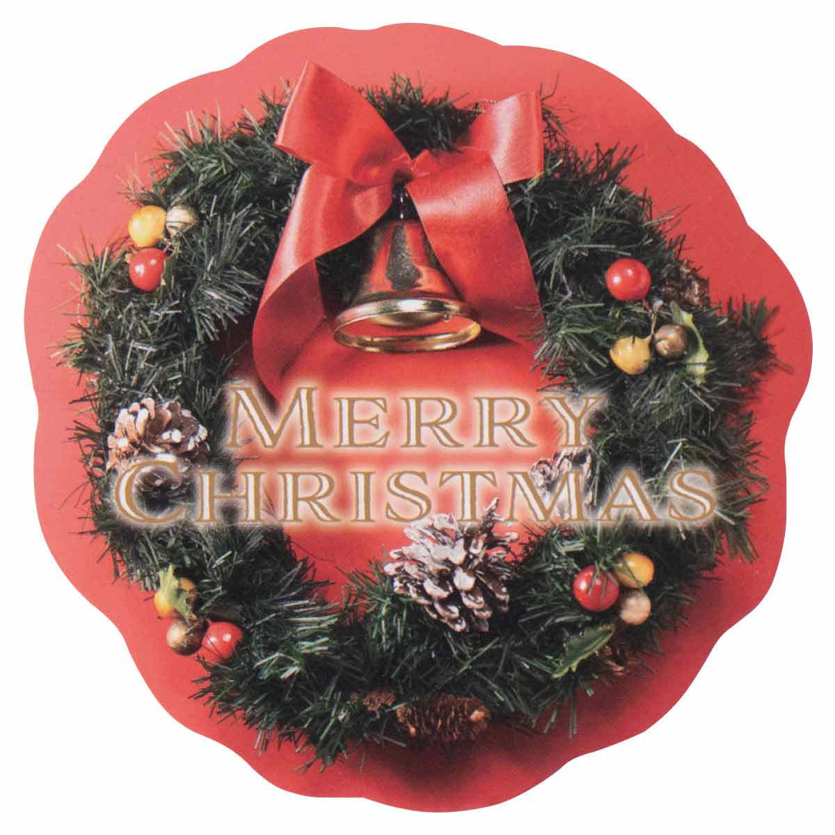 30枚 クリスマスカード リース