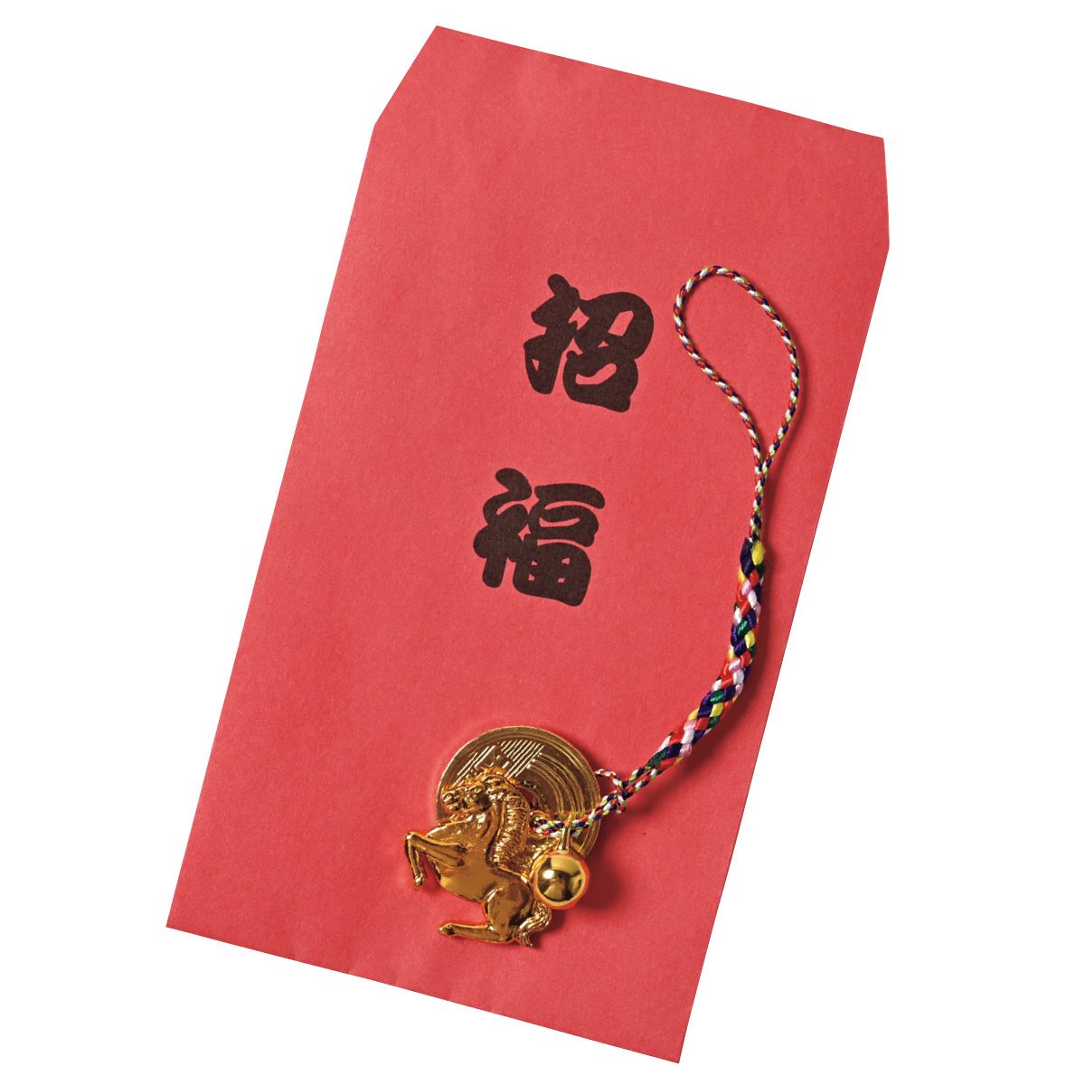 100個 五円玉・鈴付き干支(午)根付