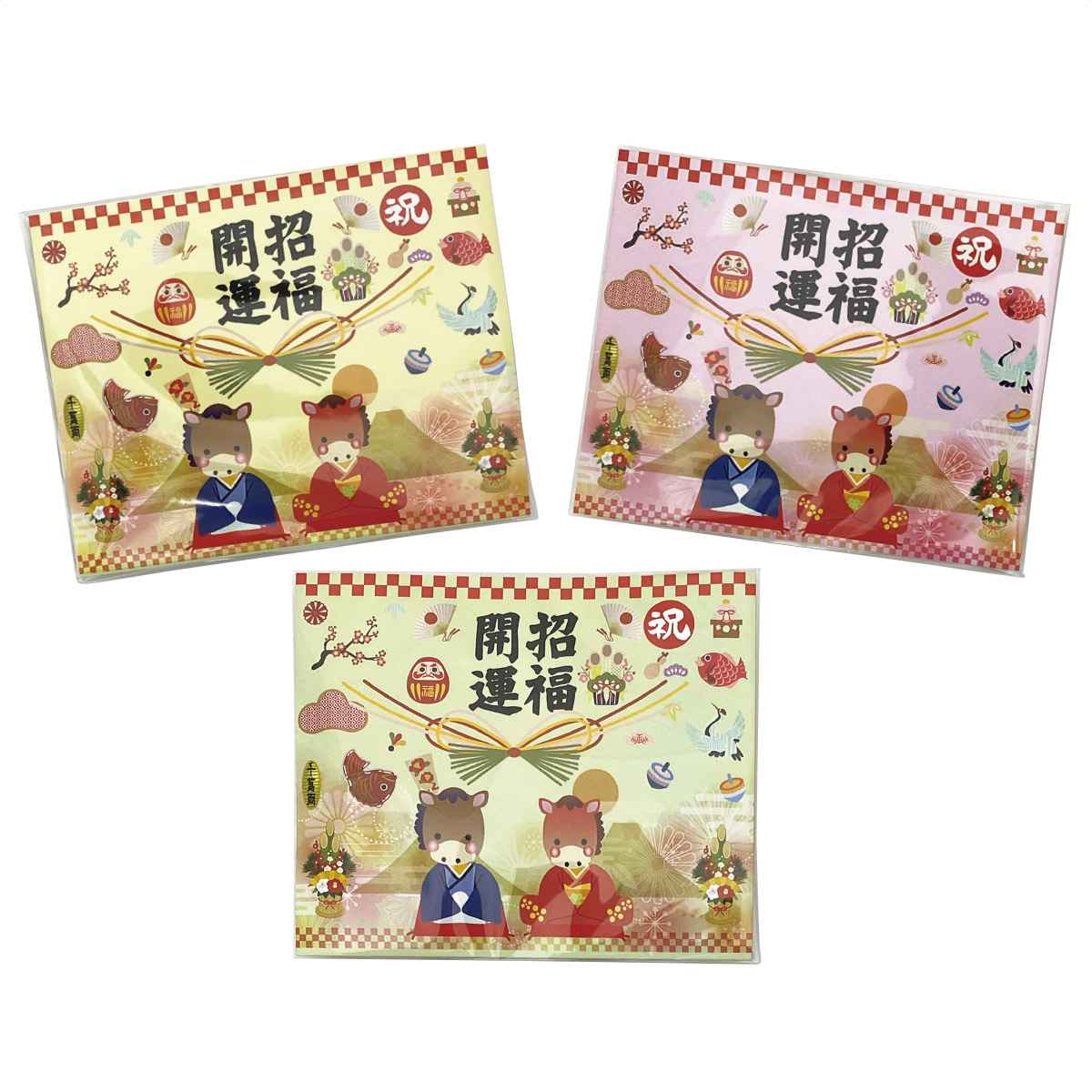 100個 招福開運干支 あられ・純金茶パック