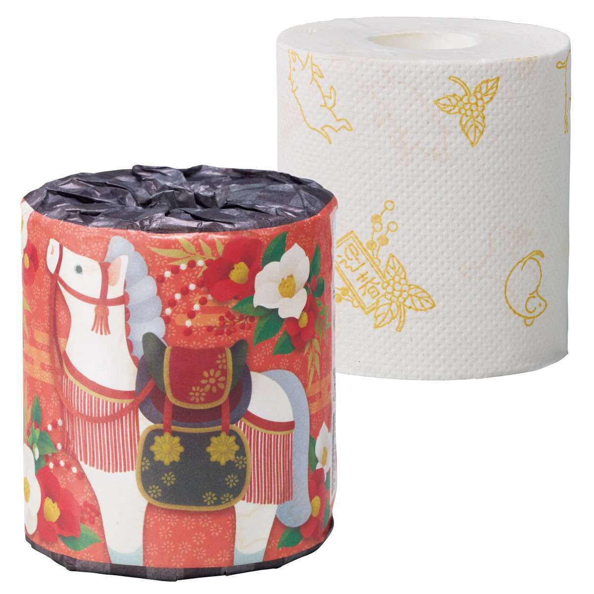 100個 干支柄トイレットペーパー トイレットペーパー