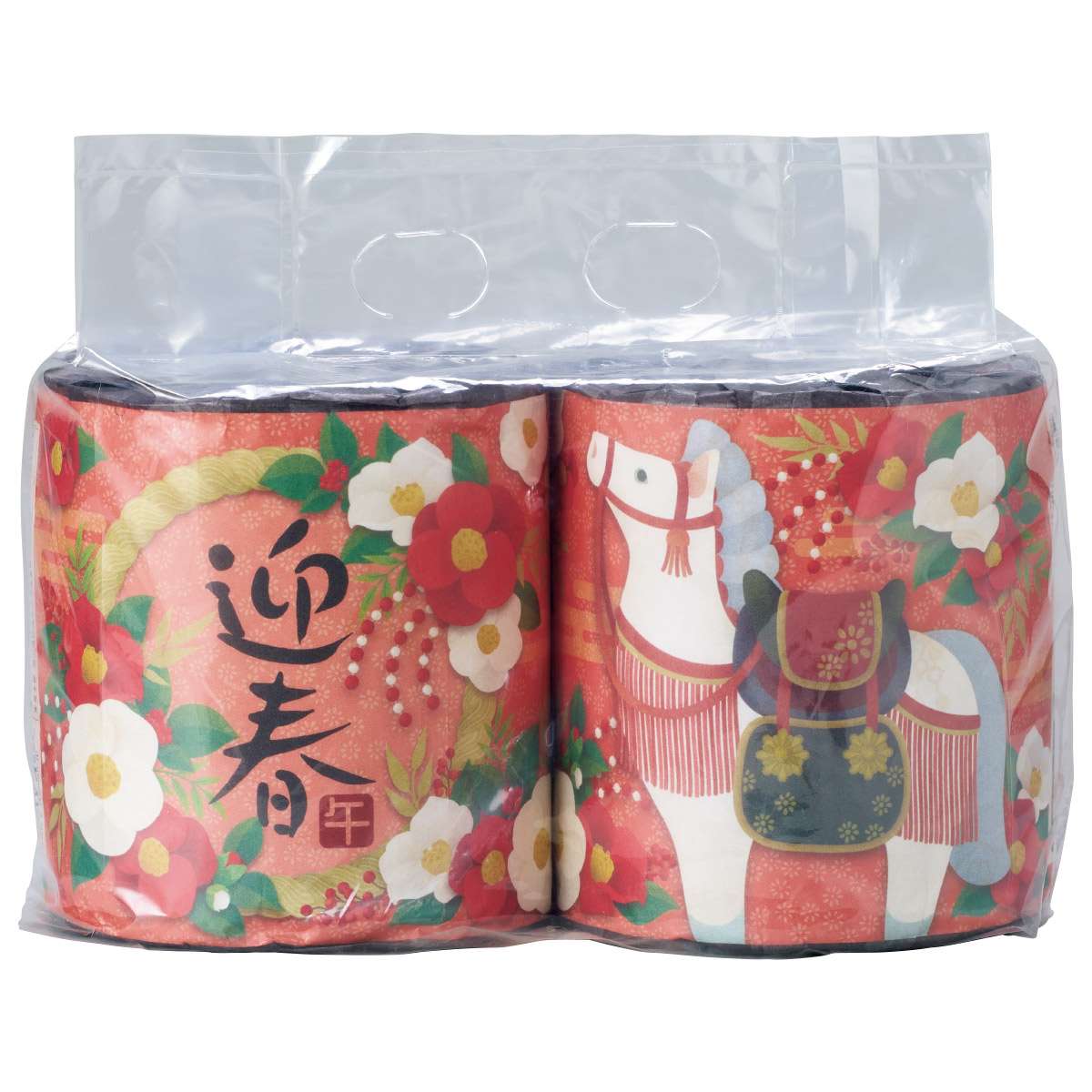 50セット 干支柄トイレットペーパー ペアロール