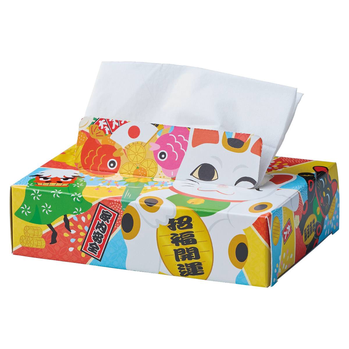 100個 開運縁起ティッシュ