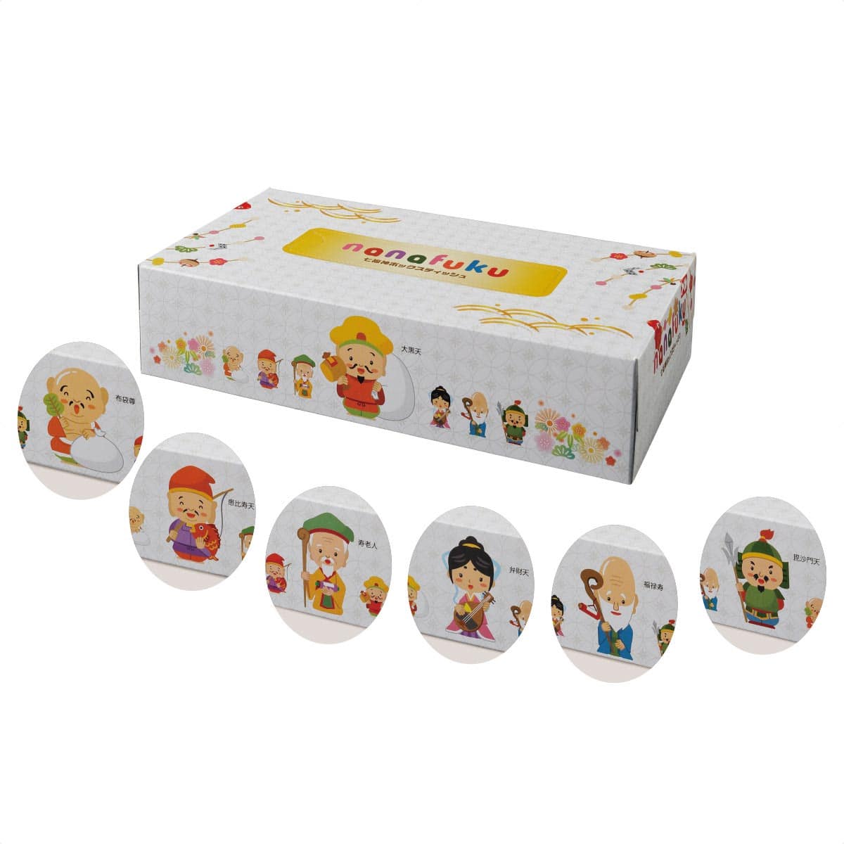 70個 七福神ボックスティッシュ