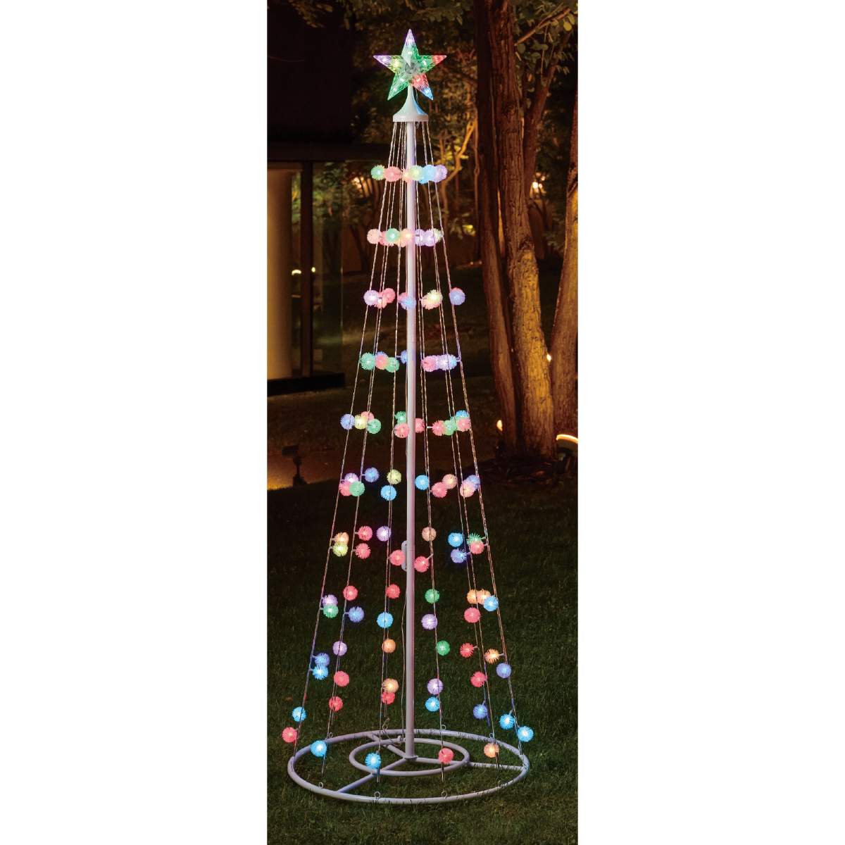 LEDスマートコットンボールタワー180cm