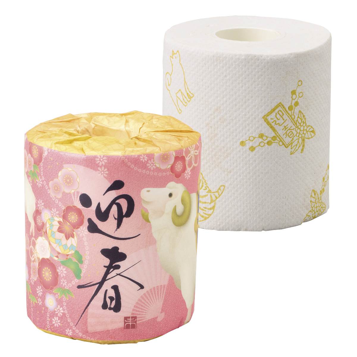 100個 干支柄トイレットペーパー(ひつじ)