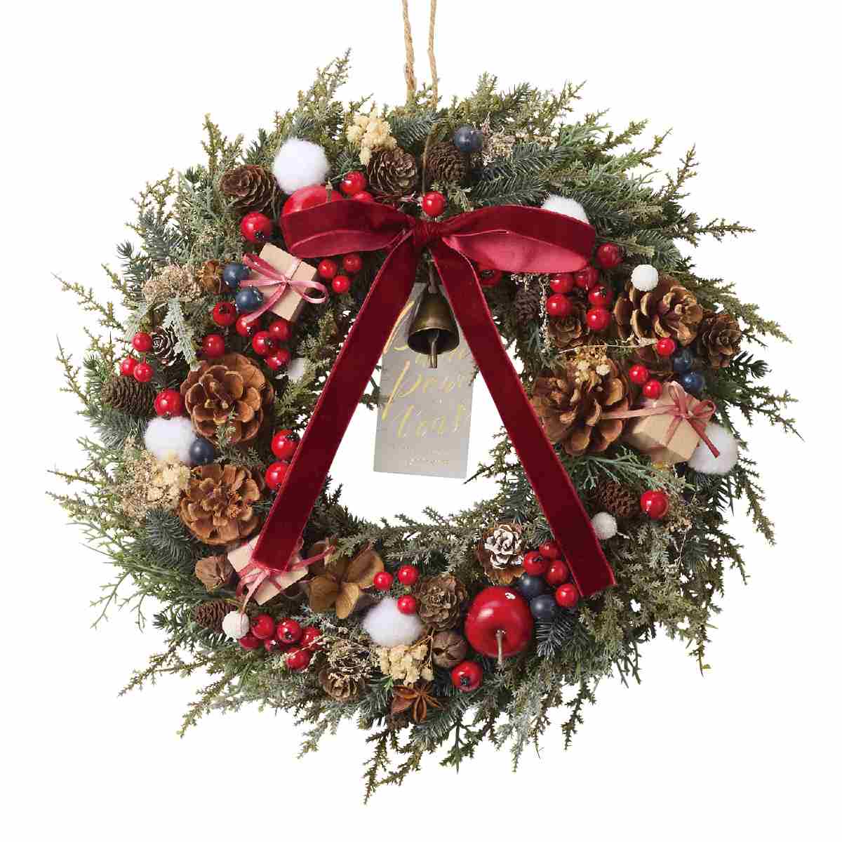 34cm フォレストベリークリスマスリース