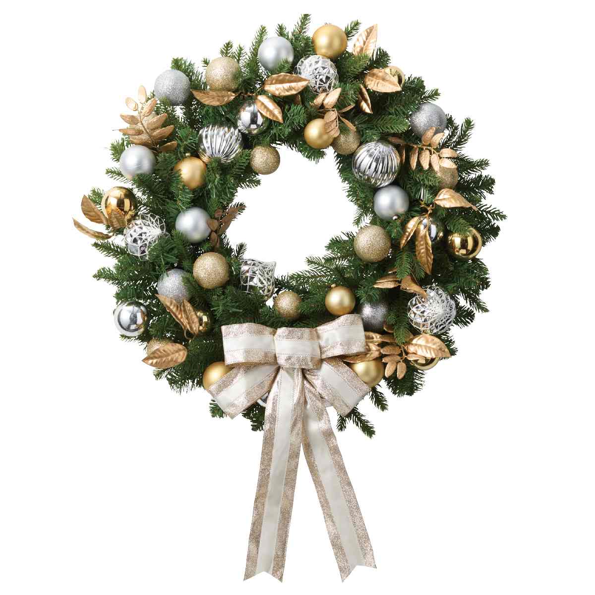 ゴールドxホワイトのクリスマスアイテム