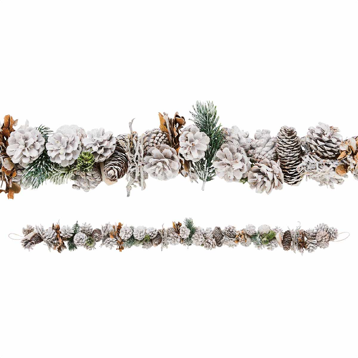 ナチュラル クリスマスガーランド ホワイト