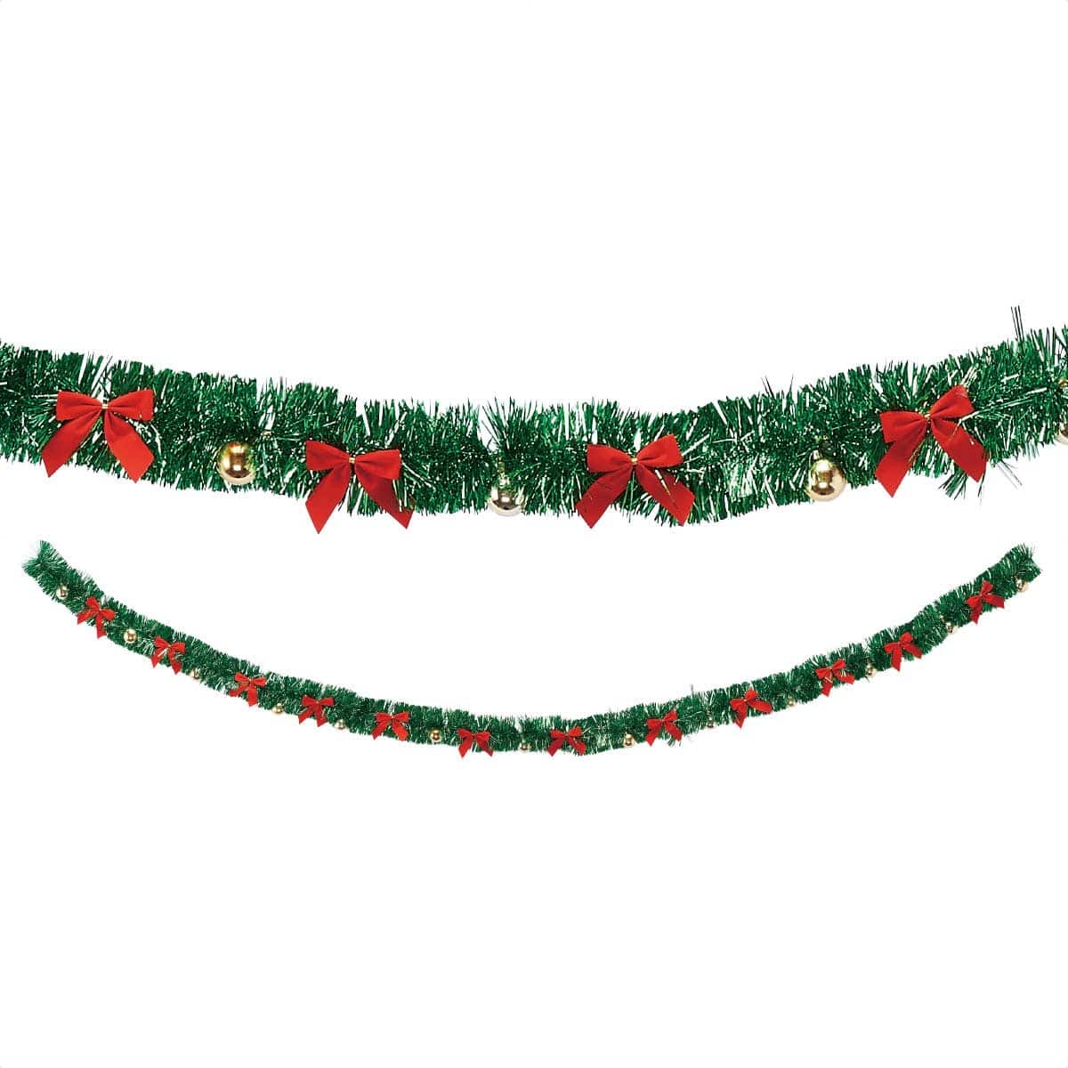 6本 メタリック クリスマスガーランド270cm