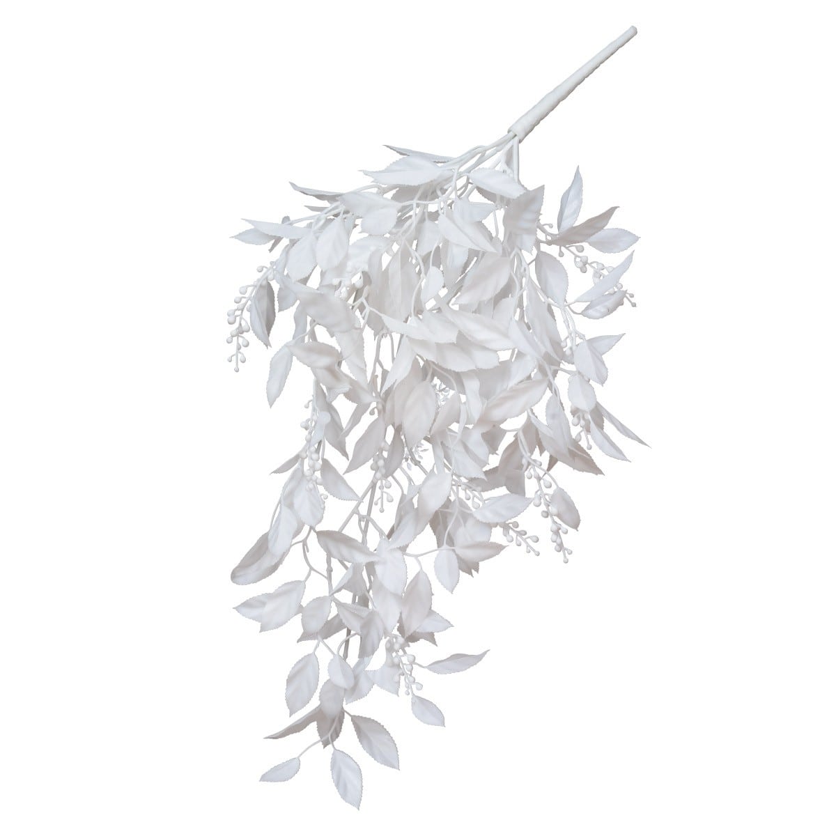 ホワイトイタリアンルスカス造花ハンギング60cm