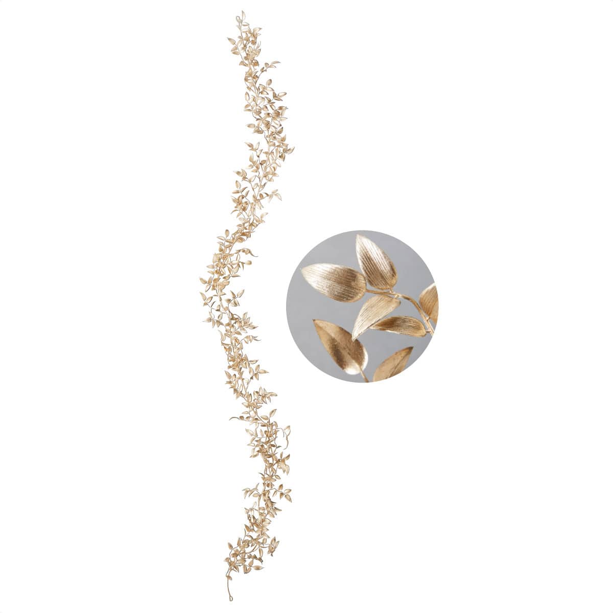 ルナスマイラックス造花ガーランドゴールド