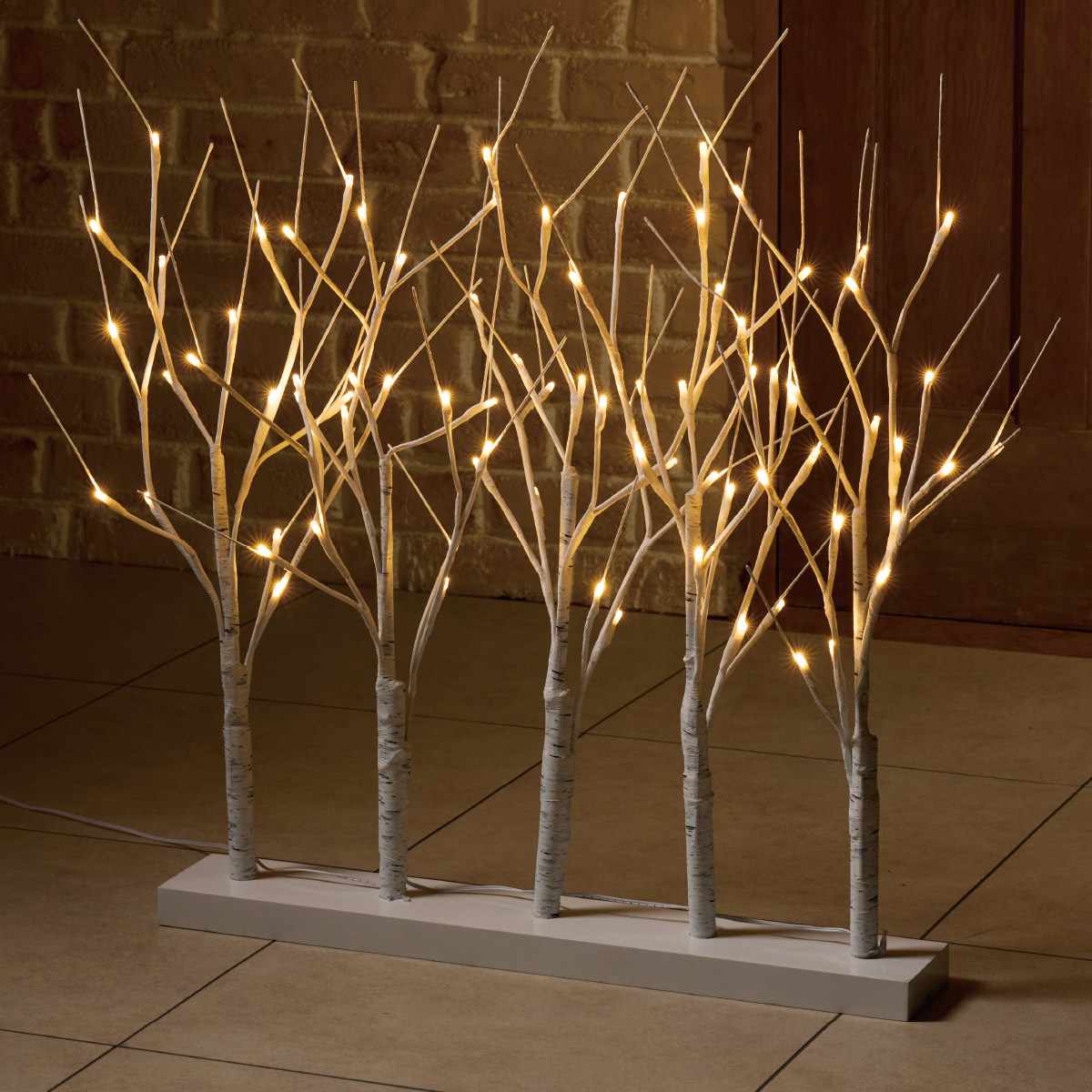 LED白樺ブランチライト幅87×高さ72cm