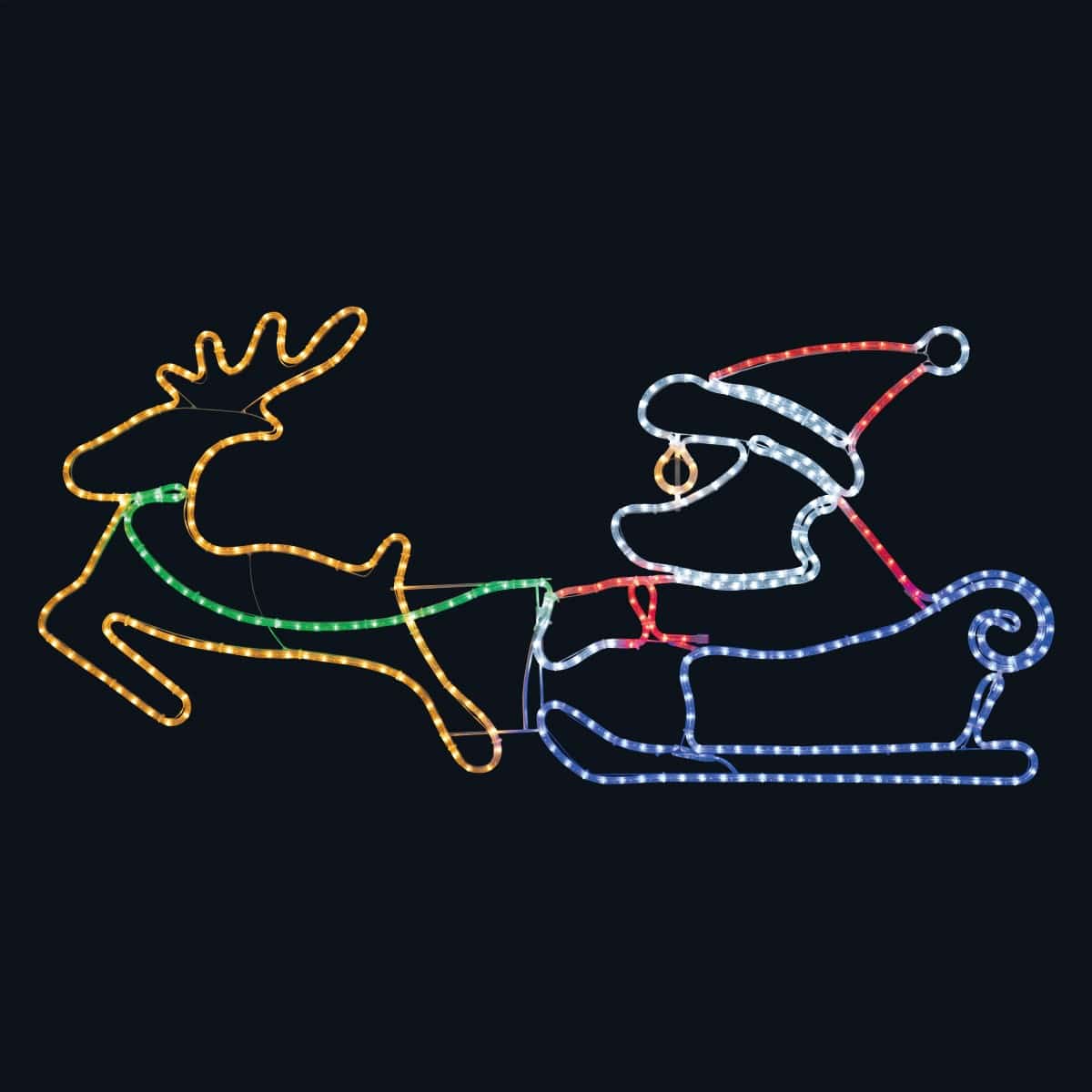LEDチューブライト サンタ&トナカイ幅150cm