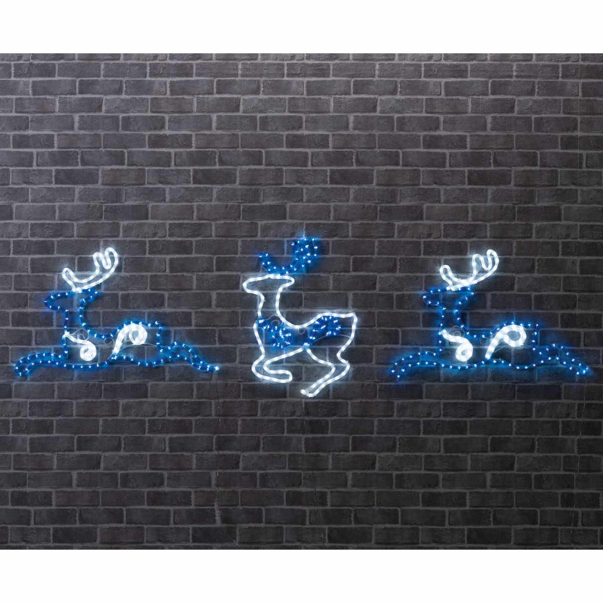 LEDチューブライト 3連トナカイブルー