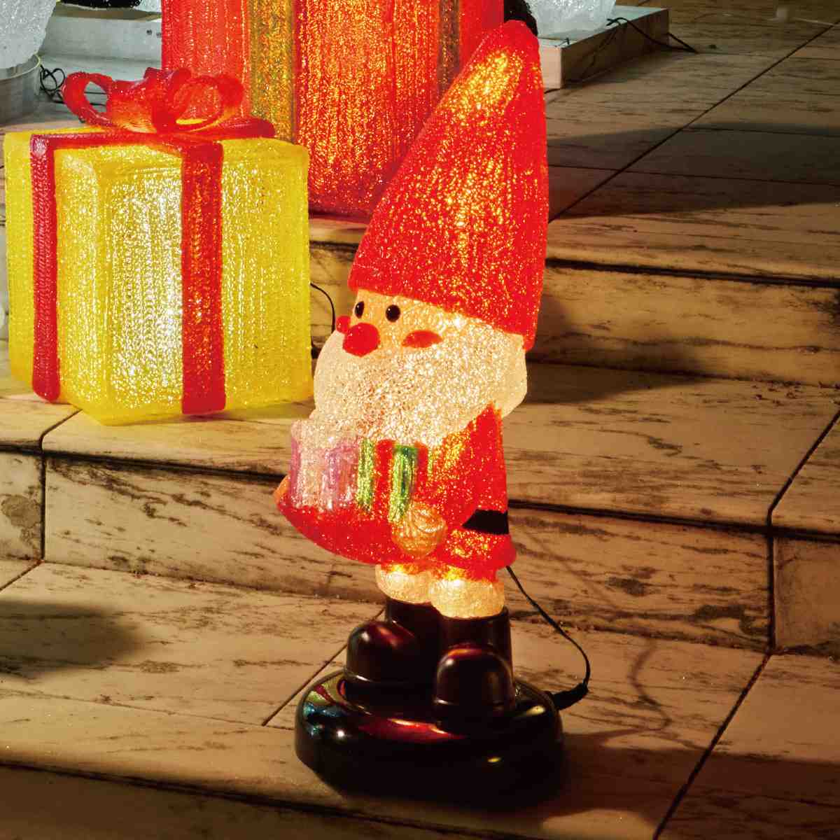 LEDモチーフライト【サンタの森】ギフトボックス