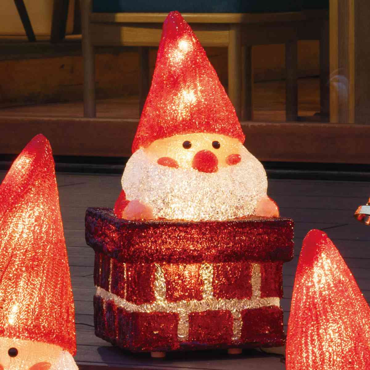 LEDモチーフライト【サンタの森】チムニー 高さ45cm