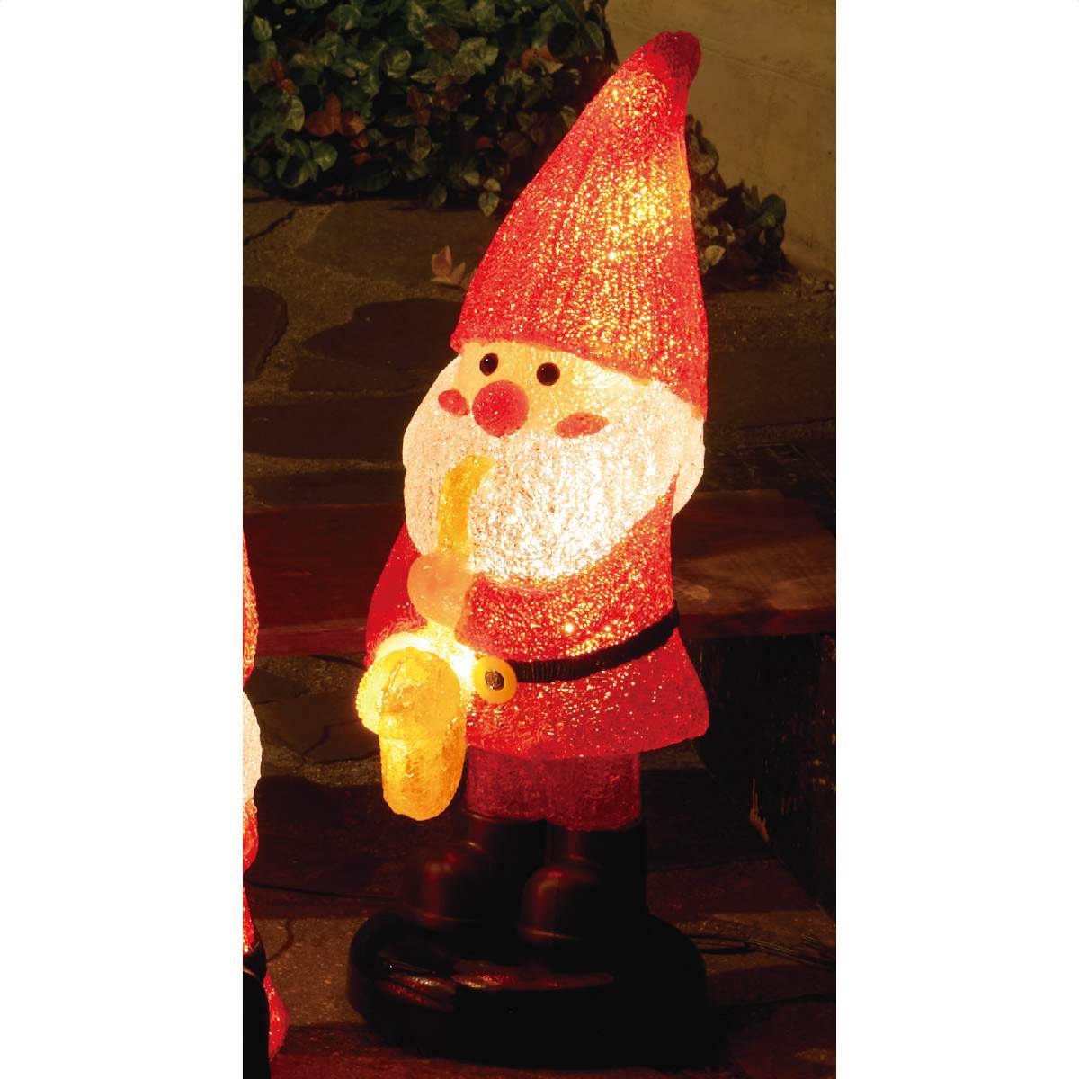 LEDモチーフライト【サンタの森】サックス 高さ50cm