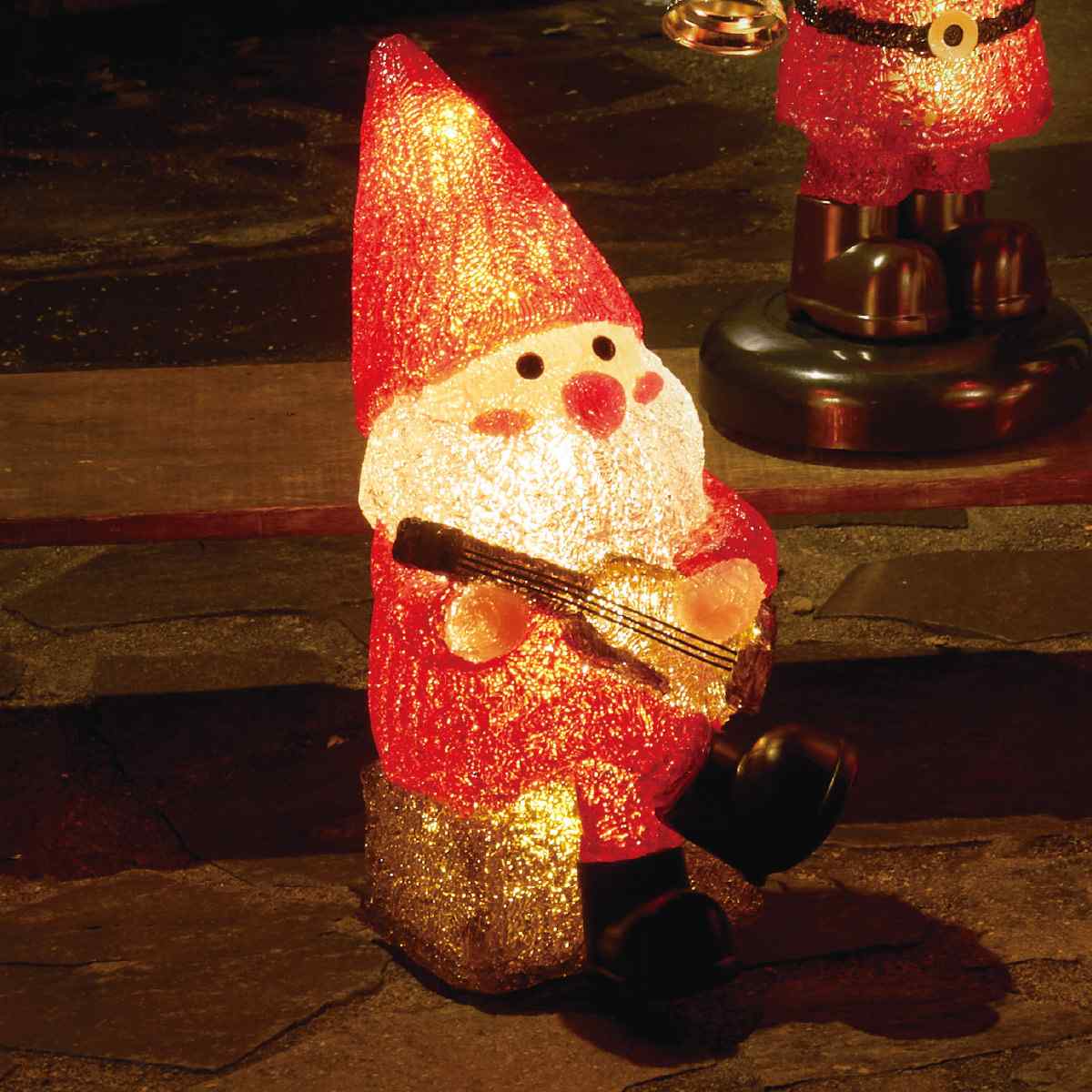 LEDモチーフライト【サンタの森】ギター 高さ39cm