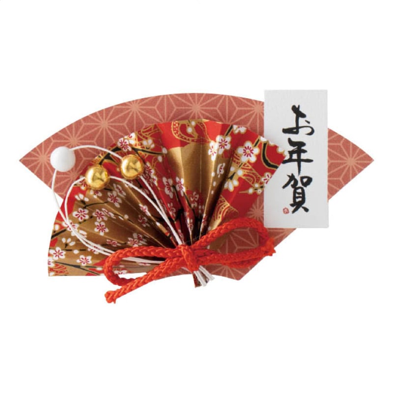 【10個】迎春クリップ 扇