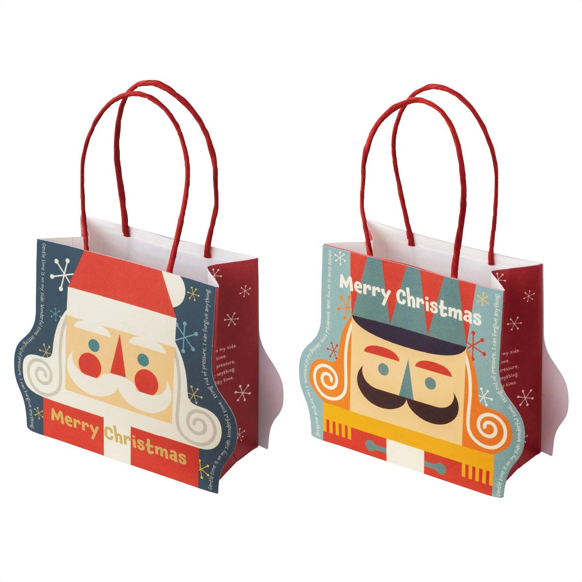 20枚 ダイカットペーパーバッグ クリスマス北欧