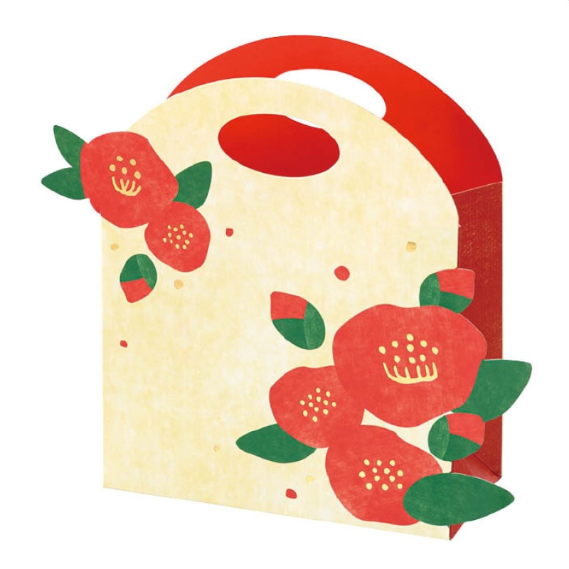 和風ペーパーバッグ つばき